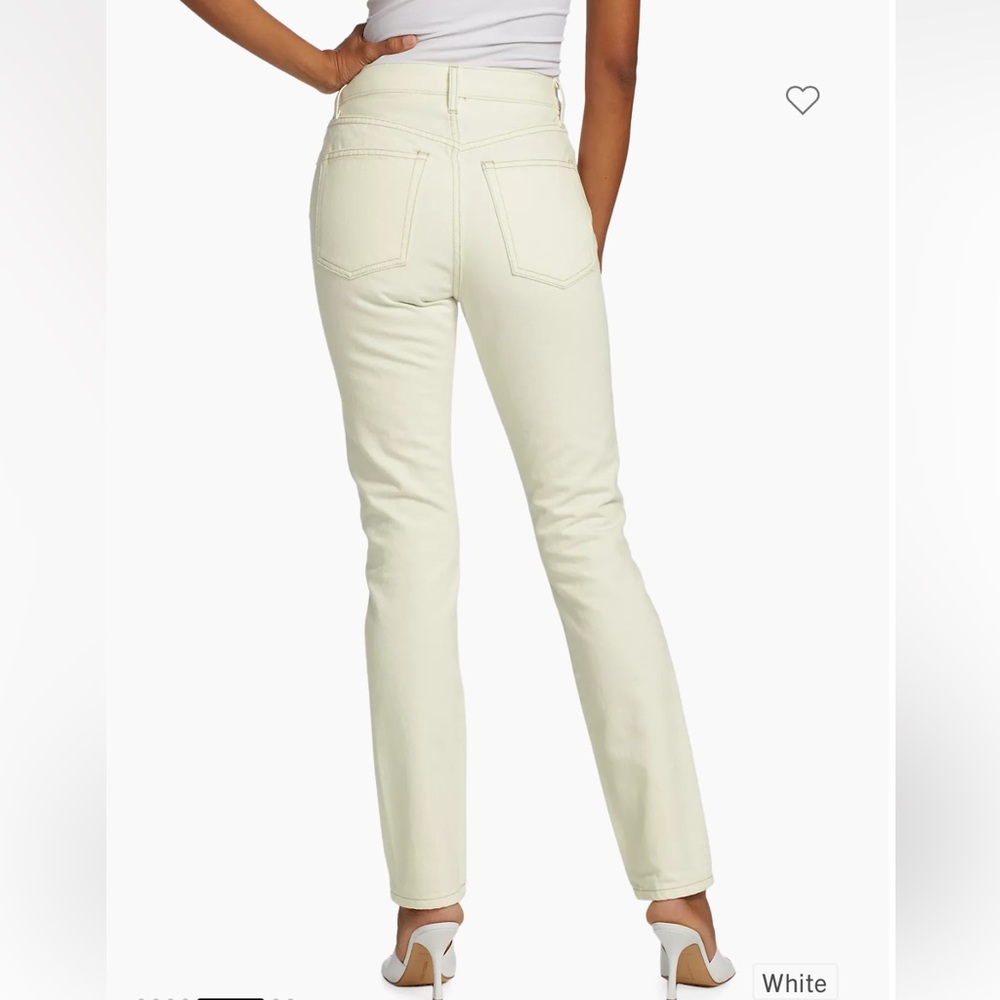 WARDROBE.NYC off-white / cream / white denim jeans